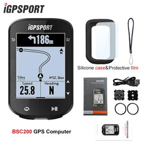 IGPSPORT BSC200 GPS 사이클 자전거 컴퓨터 무선 속도계 자전거 디지털 ANT + 경로 탐색 스톱워치 사이클링 주행 거리계
