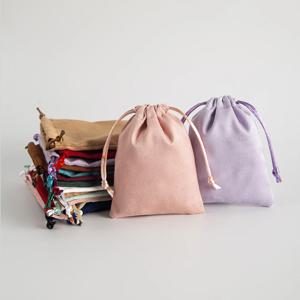 10pcs 벨벳 플란넬 Drawstring 파우치 작은 보석 선물 가방 5x7cm 7x9cm 8x10cm 손님을위한 크리스마스 결혼식 호의 사탕 자루