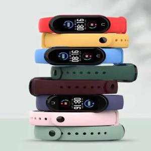 Xiaomi Mi Band 3 4 5 6 7 용 교체 팔찌 Miband 3 4 5 6 손목 스트랩 스마트 시계 밴드 용 스트랩 실리콘 손목 스트랩