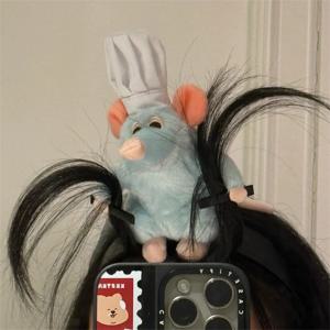 디즈니 Ratatouille 봉제 인형 헤어 밴드 페이스 워시 메이크업 와이드 챙 머리띠 머리핀 머리 장식 창의력 소녀 장난감 선물