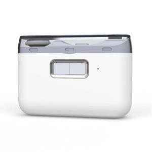 2 in 1 전기 손톱깎이 조명 Type-C 충전식 폴리 셔 매니큐어 기계 손톱 용 휴대용 자동 손톱 커터