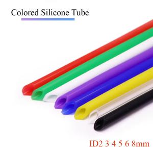 실리콘 튜브 ID 2 3 4 5 6 7 8mm 유연한 고무 호스 두께 1mm 식품 등급 소프트 우유 맥주 음료 파이프 물 커넥터, 1, 2, 5m
