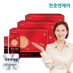[천호엔케어]6년근 홍삼스틱 본 10g 30포 선물세트 3박스