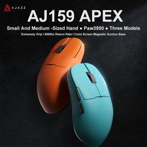 AJAZZ AJ159 APEX 무선 Bluetooth 3모드 마우스 RGB 자기 충전 베이스 PAW3950 30kDPI 낮은 대기 시간 게임용 마우스 액세서리