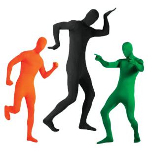 스판덱스 스트레치 풀 점프수트, 블랙 젠타이 세트, 할로윈 카니발 스킨 타이트 세트, 사라지는 남자 코스프레