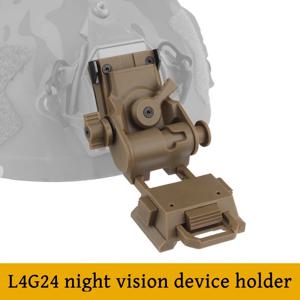 거치대 접이식 나이트 비전 고글 헬멧 스텐트, 야외 캠핑, 빠른 헬멧 마운트 액세서리, L4G24
