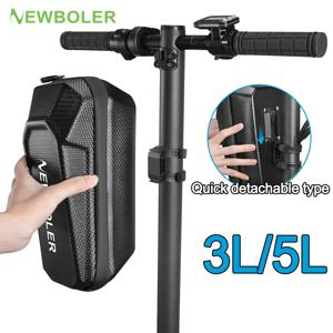 NEWBOLER 전기 스쿠터 앞 가방 핸들 바 방수 퀵 릴리스 5L EVA 대용량 Xiaomi 스쿠터 용 범용