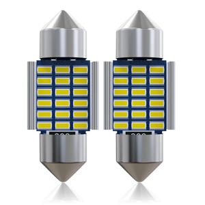 자동차 LED 전구 Canbus C10W C5W LED 페스툰 31mm 오류 없음, 12V 6500K 흰색 자동차 인테리어 돔 독서등, 10 개