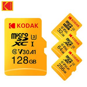 기존 KODAK MicroSD 카드 C10 메모리 카드 32GB 64GB Class10 Memori TF Micro SD SDXC 128GB 256GB 512GB A1 U3 V30 4K 카메라 용
