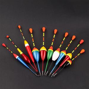 10PCS 낚시 수레 세트 부표 Bobber 낚시 라이트 스틱 수레 변동 믹스 크기 색상 플로트 부표 낚시 액세서리