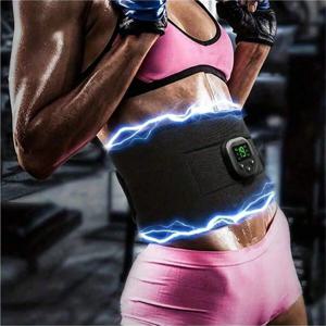 허리 마사지 휴대용 USB 충전 셰이퍼 전기 팔 엉덩이 다리 트레이너 바디 쉐이핑 벨트 피트니스 마사지