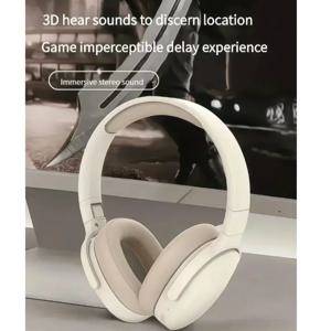 세련된 Bluetooth 무선 헤드폰, 오버이어, 딥 베이스, 스포츠 스테레오, 고충실도, 긴 배터리 수명, 범용