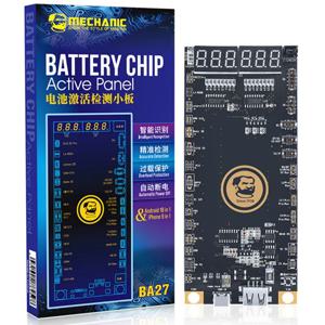 MECHANIC BA27 배터리 활성화 보드(전화 5G-13ProMax 안드로이드, LED 디지털 디스플레이 회로 기판 충전 테스터 포함)