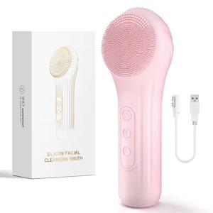 전기 소닉 방수 페이셜 클렌징 브러시 충전식 핫 압축 딥 모공 클리너 실리콘 클렌징 스킨 케어 장치