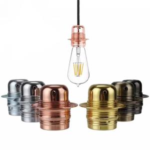 DIY 빈티지 E27 LED 램프 홀더 산업용 펜던트 전구베이스 링 레트로 스크류 소켓 피팅 어댑터 램프 소켓