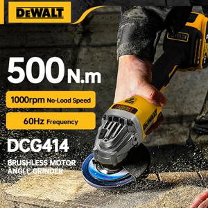 Dewalt 20V 배터리 DCG414 100MM 125MM 150MM 무브러시 앵글 그라인더 코드리스 절단기 금속 연마 광택 전력 공구
