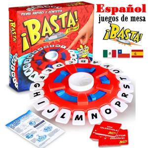 스페인어 Basta 게임 성인을위한 빠른 속도의 가족 모임 편지 장난감 어린이 편지 학습 Lengua española Juegos De Mesas