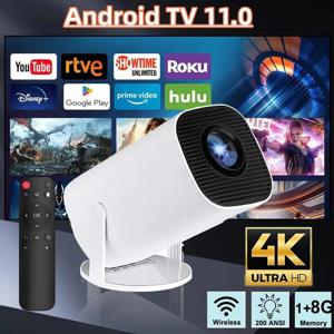 홈 시네마 야외 휴대용 프로젝터, 4K HD, 와이파이 6 프로젝터, 안드로이드 11, 260 ANSI, 올위너 H713, BT5.0, 720P