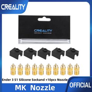 Creality Original 5pcs Ender 3 S1/Ender 3 S1 Pro 실리콘 양말 및 10pcs 노즐, Ender 3 S1/S1 Pro/S1 Plus 3D 프린터 용