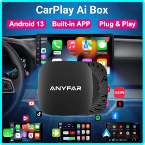 ANYFAR Android 13 Box YouTube 차량용 지능형 시스템 5GWiFi 용 무선 Carplay Android 자동 어댑터에 유선 연결