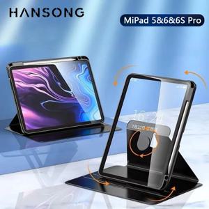 Xiaomi Pad 6 5 Pro 2023 11인치 케이스 6s Pro 12.4인치 360용 °   Xiaomi Pad 5 6 11인치 TPU 보호 커버 플립 케이스용 회전