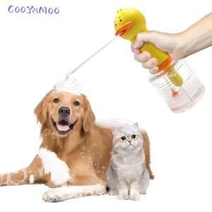 노란색 오리 전기 거품 기계, 고양이 및 개 목욕 애완 동물 액세서리에 대 한 손잡이 자동 비누 디스펜서 거품 기계 발사기