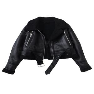 Ailegogo 여성 빈티지 가을 겨울 느슨한 따뜻한 가짜 양고기 모피 코트 streetwear 여성 지퍼 벨트 스플 라이스 코트 아웃웨어