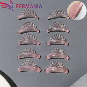 PERMANIA 5 쌍 속눈썹 리프팅 키트 실리콘 라미네이션 패드 재사용 가능한 속눈썹 펌 막대 3D 속눈썹 컬러 액세서리 도구