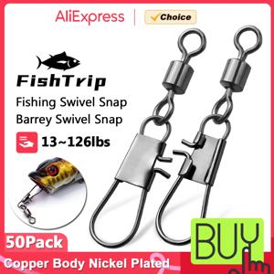 FishTrip 낚시 회전 스냅 롤링 회전 인터록 스냅 스테인레스 스틸 클립 낚시 미끼 퀵 체인지 커넥터
