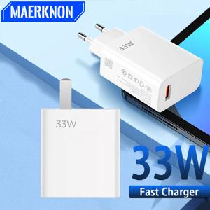 33W 고속 충전기 EU/US 플러그 퀵차지 USB 충전기 휴대폰 벽면 어댑터 휴대용 여행용 충전기 (샤오미, 원플러스용)