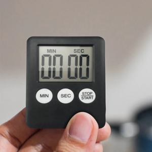 디지털 전자 주방 타이머 다기능 전자 타이머 스톱워치 LCD 디스플레이 미니 스포츠 운동 베이킹 요리
