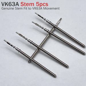 5pcs 정품 VK63A 줄기 수정 부품 교체 도구 시계 수리 와인딩 줄기 VK63 운동에 적합