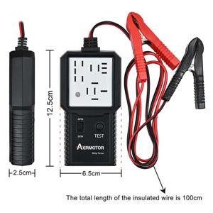 Aermotor 12V 24V 자동차 릴레이 테스터 전자 자동차 릴레이 감지기 자동 배터리 검사기 발전기 분석기 진단 도구