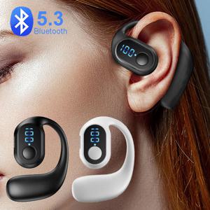 블루투스 5.3 헤드폰 TWS 무선 이어 후크 이어폰 HiFi 스테레오 소음 감소 헤드셋 Huawei Xiaomi 용 방수 이어 버드