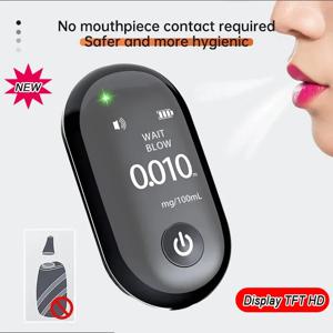 새로운 미니 알코올 음주 측정기 전문 알코올 측정기 대형 배터리 용량을 갖춘 USB 충전식 호흡 알코올 테스터