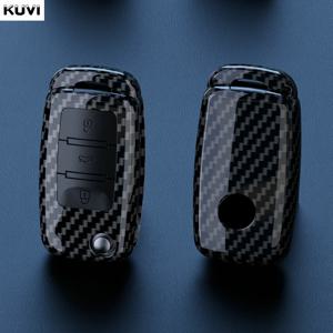 ABS 탄소 섬유 자동차 키 케이스 커버 폭스 바겐 폴로 Tiguan Passat B5 B6 B7 골프 4 5 6 MK6 Jetta Lavida For Skoda Octavia