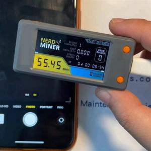 Bitcoin Nerd Miner V2.0 T-Display-S3 BTC 암호화 솔로 복권 Nerdminer Miner LCD 디스플레이 78KH/S(쉘 DY 포함)