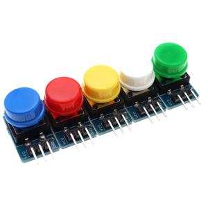 5pcs 12X12MM 큰 키 모듈 큰 버튼 모듈 Arduino 또는 Raspberry PI 3 용 모자가있는 라이트 터치 스위치 모듈
