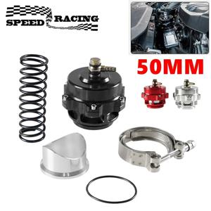 설치용 6PSI+18PSI 스프링 용접 베이스 플랜지가 있는 범용 50mm 터보 블로우 오프 밸브(BOV)