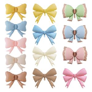 대형 매트 보우 호일 풍선 마카롱 컬러 Bowtie Ballon 성별 공개 생일 파티 장식 베이비 샤워 글로브