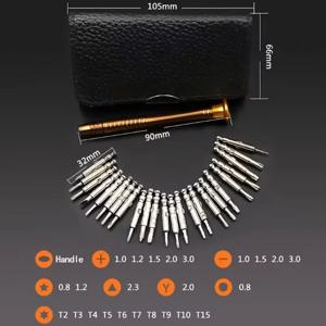 25 In 1 범용 Torx 스크루 드라이버 수리 도구 세트 아이폰 핸드폰 태블릿 PC 수리 열기 도구 키트 키 가방