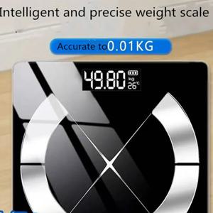 블루투스 지방 규모 정확한 스마트 디지털 욕실 무게 무선 무게 규모 USB 충전식 스마트 폰 APP