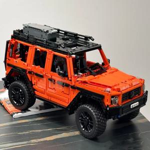 기술 1:10 G500 전문 라인 오프로드 자동차 빌딩 블록 SUV 건설 벽돌 성인 어린이를위한 차량 장난감 선물