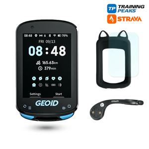 GEOID CC600 컬러 스크린 자전거 컴퓨터 스마트 내비게이션, GPS 무선 자전거 속도계, 와이파이 ANT, 11 개 언어 사이클링 주행 거리계