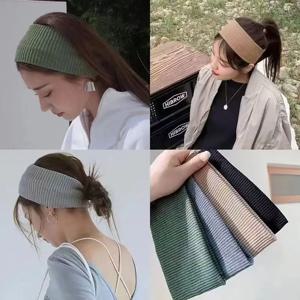 1PC 스포츠 사이클링 워시 페이스 Hairbands 여자를위한 부드러운 한국어 면화 니트 머리띠 여자 Bandanas 패션 헤어 액세서리.