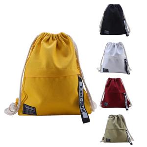 미니 Drawstring 배낭 가방 여성 솔리드 컬러 배낭 대용량 Drawstring 여행 가방 피트니스 스포츠 가방