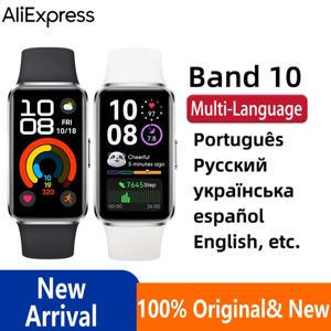2025 새로운 HUAWEI Band 10 Smartwatch Original IOS 및 Android와 호환 가능, 수면 추적, 건강 모니터, 14일 배터리 리튬