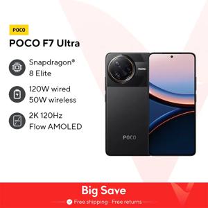 POCO F7 ULTRA, 사전 가격 플래그십 금어초 ® 8 엘리트 대형 5300mAh(일반) 배터리 AMOLED Flow