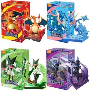 포켓몬 그림 Charizard Ceruledge Greninja Meowscarada 액션 피겨 모델 장식 장식 수집 장난감 크리스마스 선물