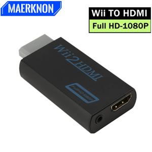 1080P 풀 HD Wii-HDMI 호환 변환기 어댑터 3.5mm 잭 오디오 비디오 케이블 어댑터 720P 노트북 HDTV 모니터 디스플레이